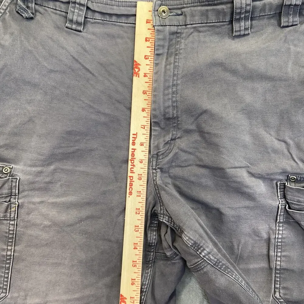 Duluth Trading Flex Fire Hose Cargo Shorts Men's Size 44 Dark‎ Gray Work Shorts